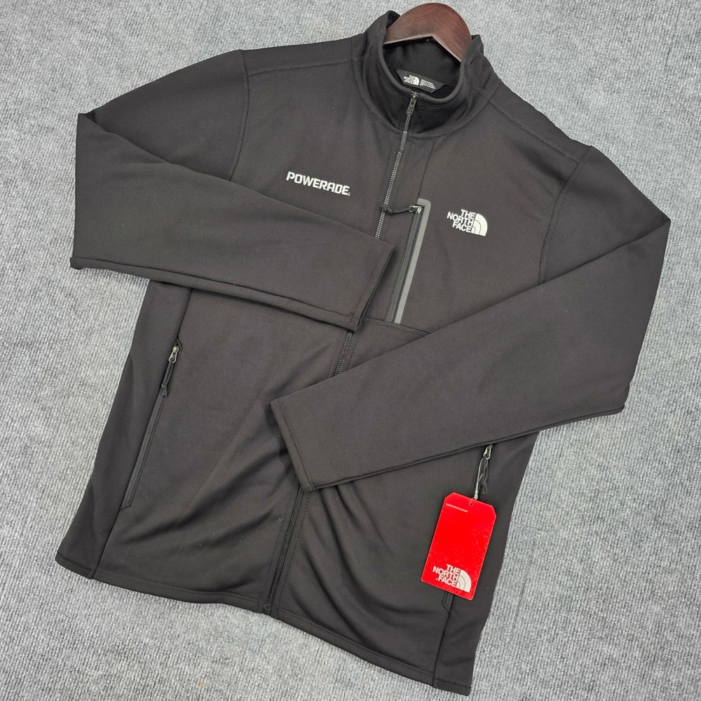 The North Face Mens Skyline Full Zip Fleece Jacket Black Powerade NF0A7V64 M